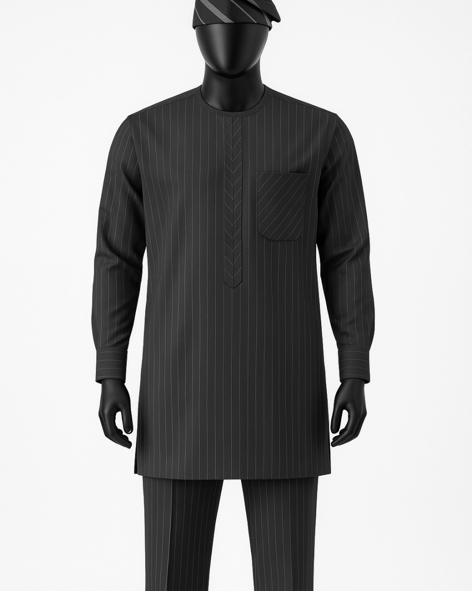 Ose Stripped Kaftan